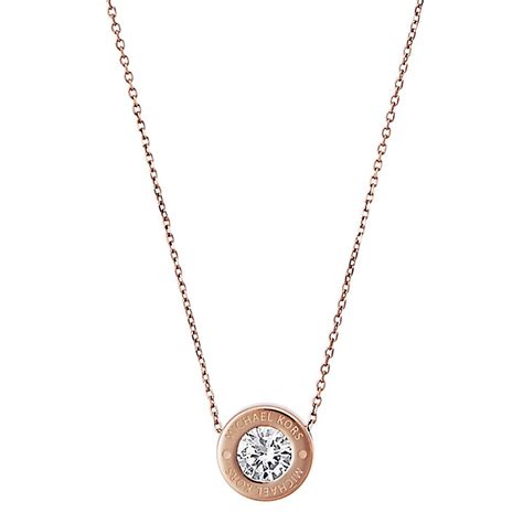 michael kors gold tone logo crystal necklace|michael kors wedding rings.